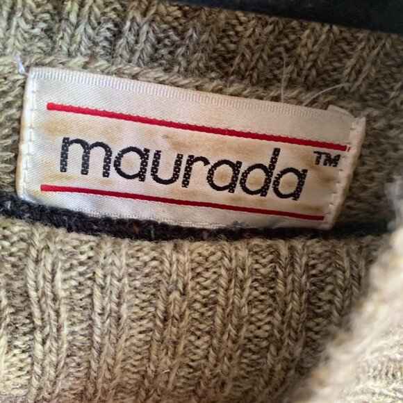 Vintage Retro Grunge Maurada Wool Turtleneck Sweater M - Picture 4 of 7